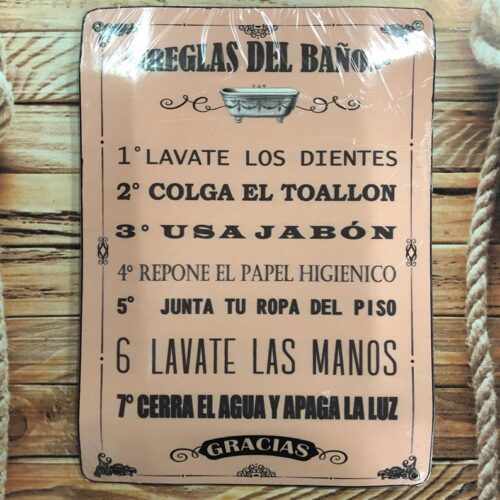 REGLAS DEL BAÑO