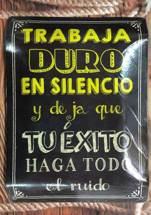 TRABAJA DURO, EN SILENCIO Y DEJA QUE TU ÉXITO HAGA TODO EL RUIDO