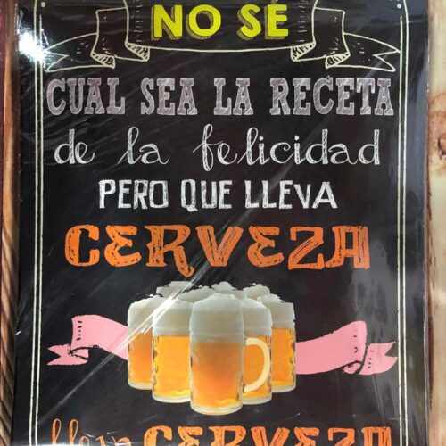 NO SE CUAL SEA LA RECETA DE LA FELICIDAD, PERO QUE LLEVA CERVEZA....