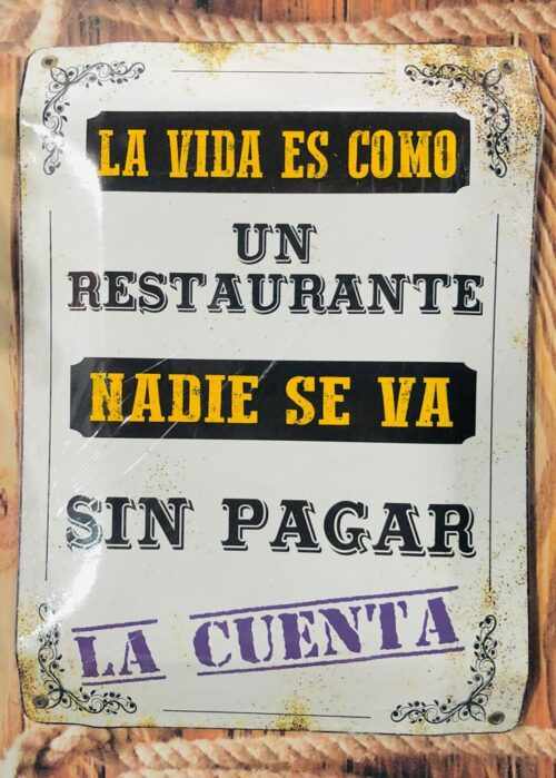 LA VIDA ES COMO UN RESTAURANTE...