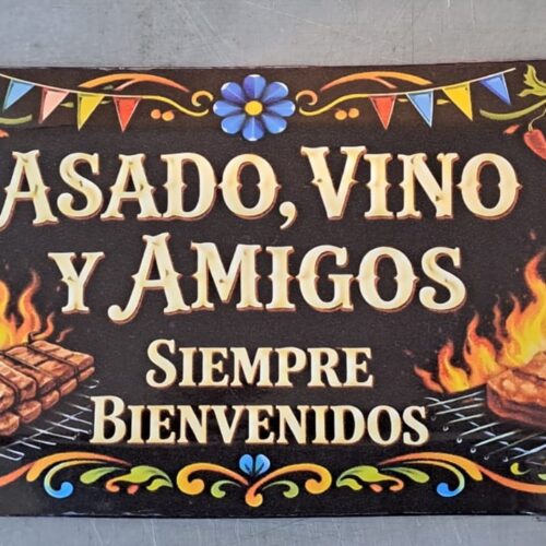 ASADO, VINO Y AMIGOS