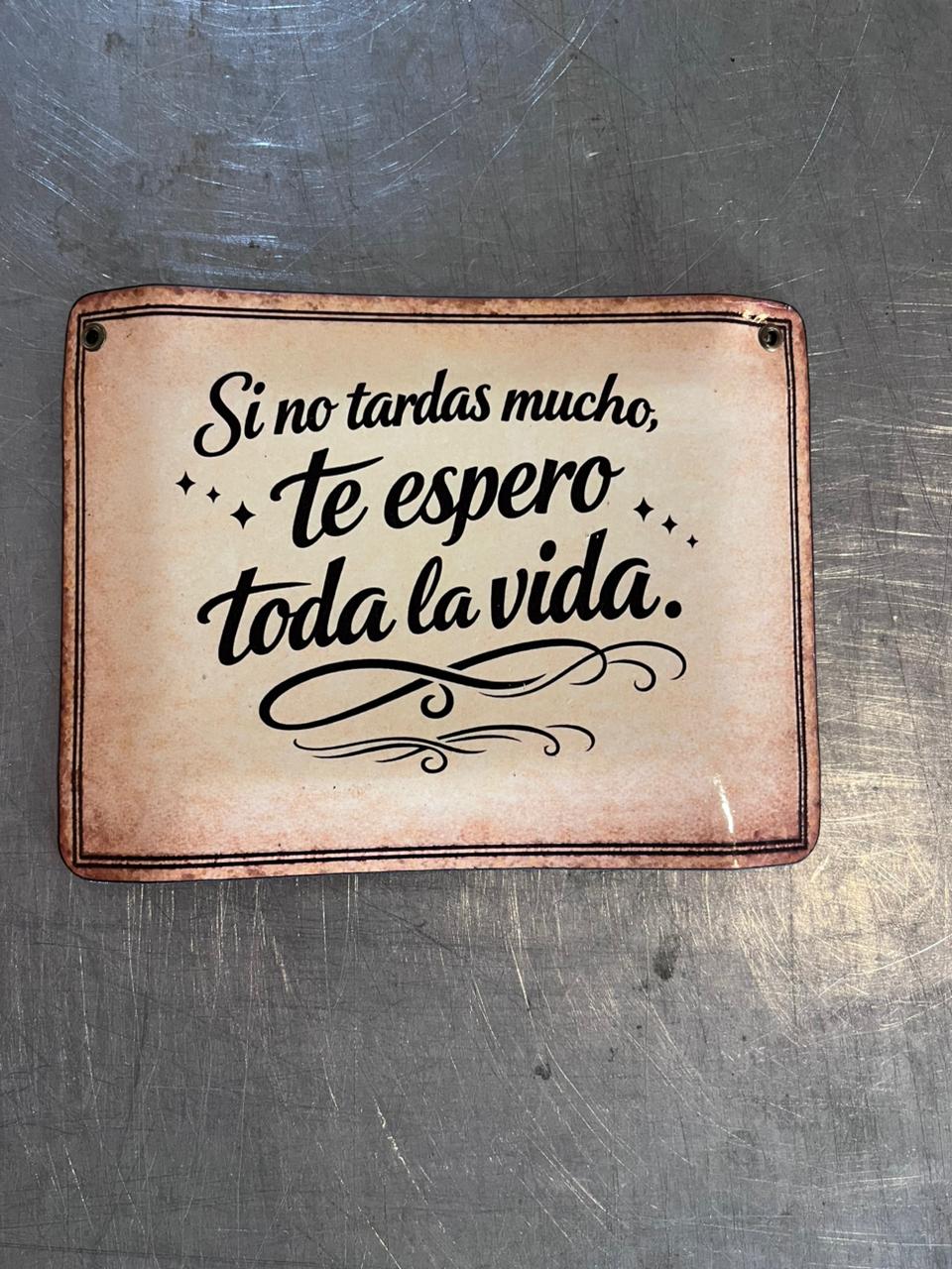 SI NO TARDAS MUCHO